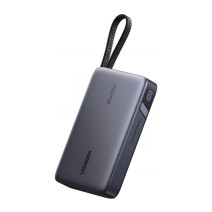 Powerbank 20000mAh Ugreen PB550 USB + USB-C, 67W, built-in cable (grey)