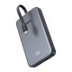 Powerbank 10000mAh Ugreen PB526 USB + USB-C, 20W, built-in cable (grey)