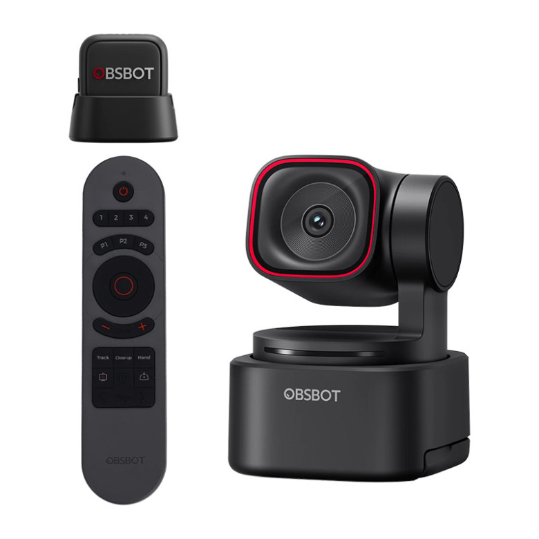 OBSBOT Tiny 3 Lite webkamera távirányítóval és mikrofonnal