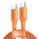 L502 USB-C Braided Cable PD 5A Orange 1m L502 USB-C Braided Cable PD 5A Orange 1m