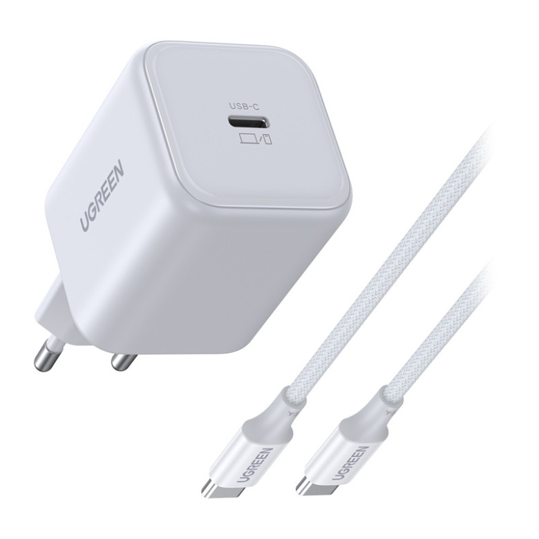 X524 45W USB-C GaN Charger White + 1m Cable