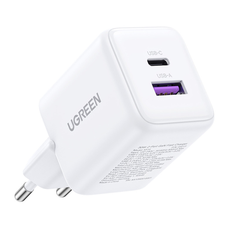 X516 30W USB USB-C GaN Charger White