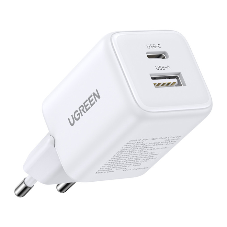 X514 20W USB USB-C GaN Charger White