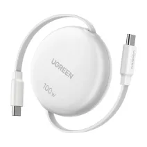 L531 visszahúzható USB-C kábel, 100 W (fehér)