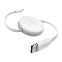 L531 visszahúzható USB-C kábel, 100 W (fehér)