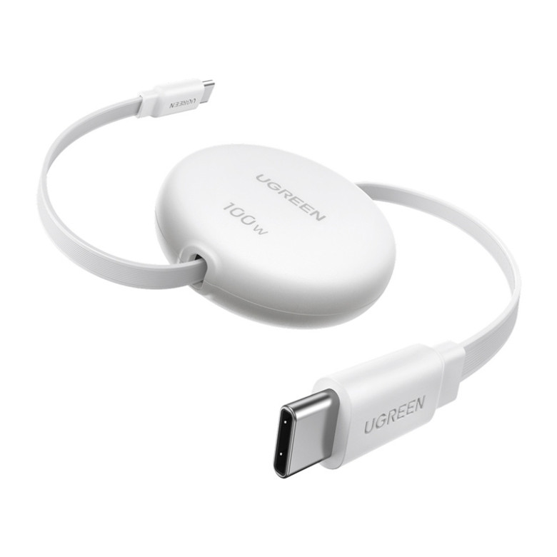 L531 USB-C Retractable Cable 100W White