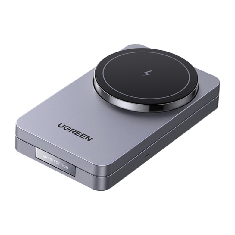 W528 2-in-1 Magnetic Wireless Charger Grey
