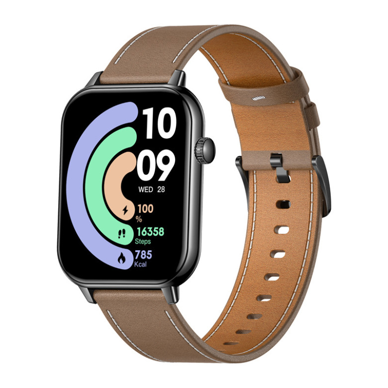COLMI C28 Smartwatch Black + brown leather