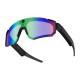 Colmi V06 AI Black Sports Sunglasses (with Blue Lenses)