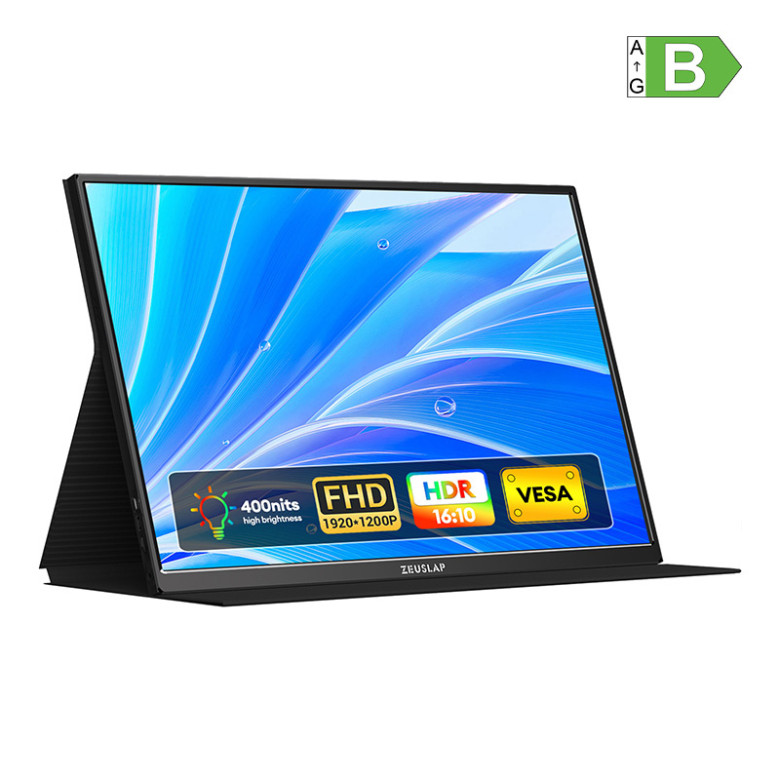 ZEUSLAP P16 16 hüvelykes, 120 Hz-es hordozható gamer monitor