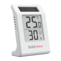 Solar-powered thermo-hygrometer