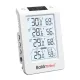 3-channel thermo-hygrometer with automatic backlight