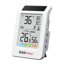 Solar-powered WiFi thermo-hygrometer