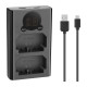 Dual charger for NP-FZ100 batteries NEEWER DL-FZ100