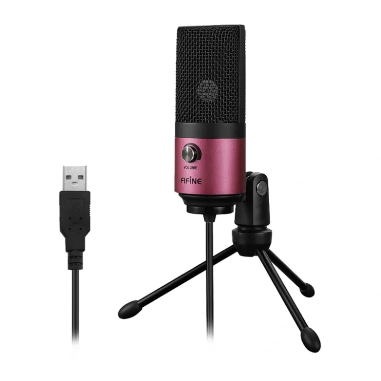 Condenser microphone Fifine K669BP (pink)