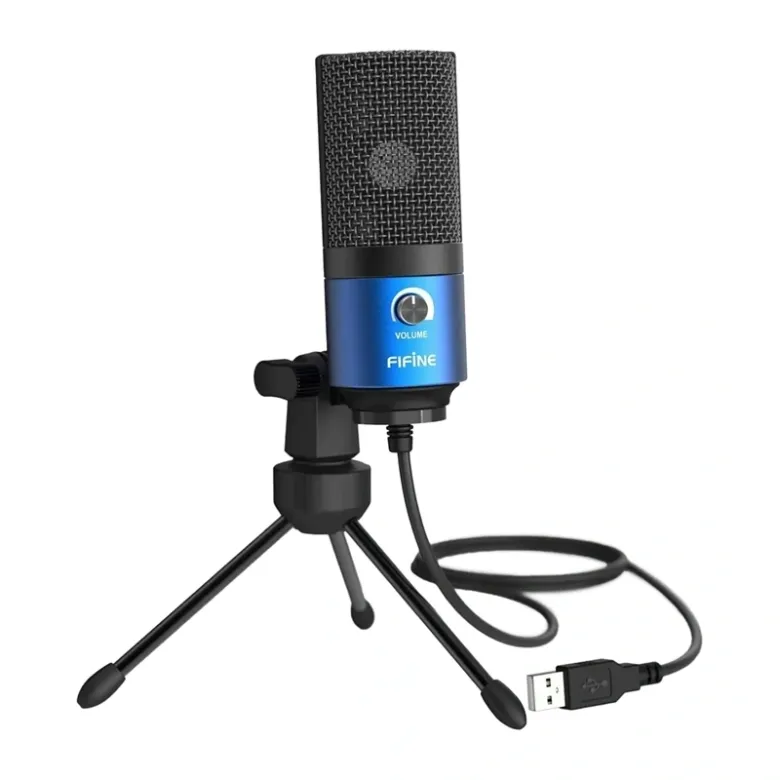 Condenser microphone Fifine K669BB (blue)