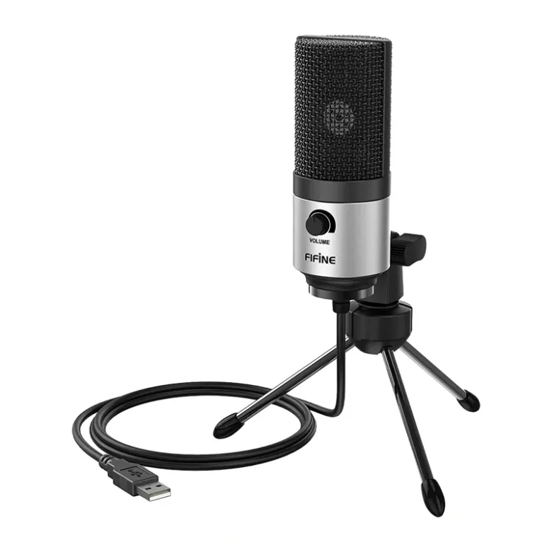 Condenser microphone Fifine K669BS (silver)