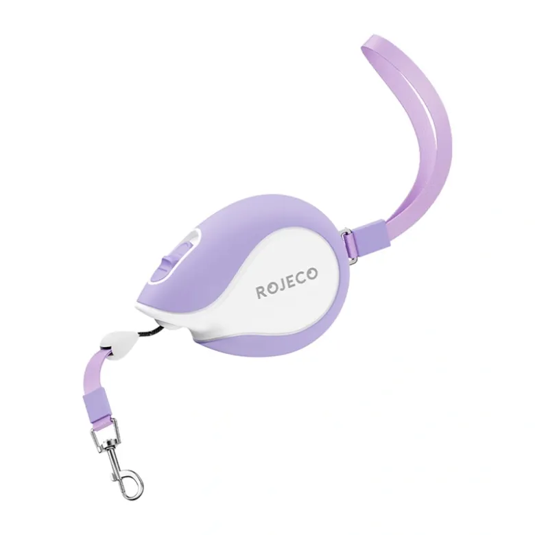 Rojeco Mini Pet 3 m-es behúzható póráz (lila)