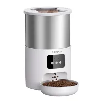 Rojeco Smart Pet Feeder 4,5 l-es rozsdamentes acélból készült állateledel-adagoló