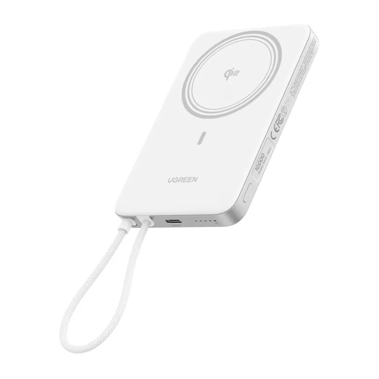 Power bank UGREEN PB570 10000mAh 25W magnetic (white)