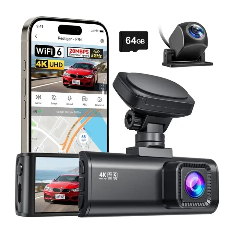REDTIGER F7N WiFi 4K + 1080p fedélzeti kamera
