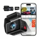 REDTIGER F4 Pro WiFi 4K + 1080p 128 GB-os fedélzeti kamera