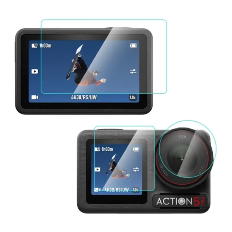 Tempered glass Puluz for DJI Osmo Action 5 Pro (transparent)