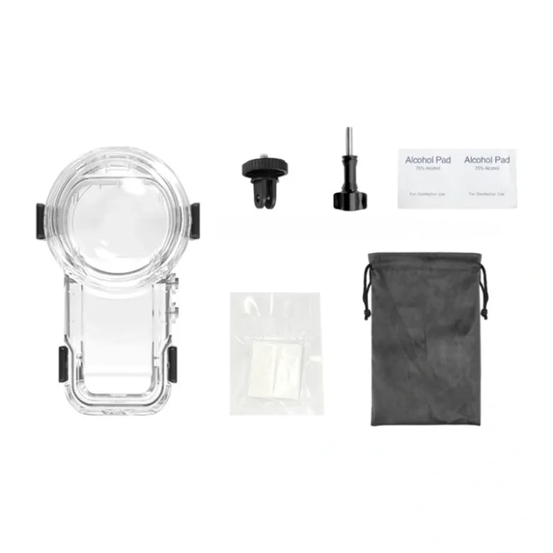 Case Puluz Quick Release 60m Waterproof Diving Case for Insta360 X5 (transparent)