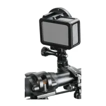 PULUZ 360 fokos alumínium kormányadapter akciókamerákhoz (fekete)