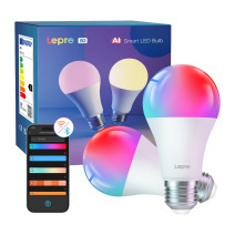 LED bulb LEPRO B2-2 E27 Wi-Fi 1100lm 2pcs LED bulb LEPRO B2-2 E27 Wi-Fi 1100lm 2pcs