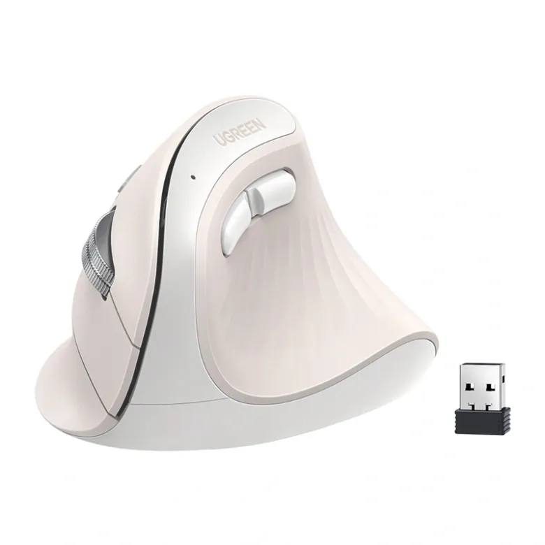 Vertical mouse UGREEN MU008MINI BT 2.4G (white)