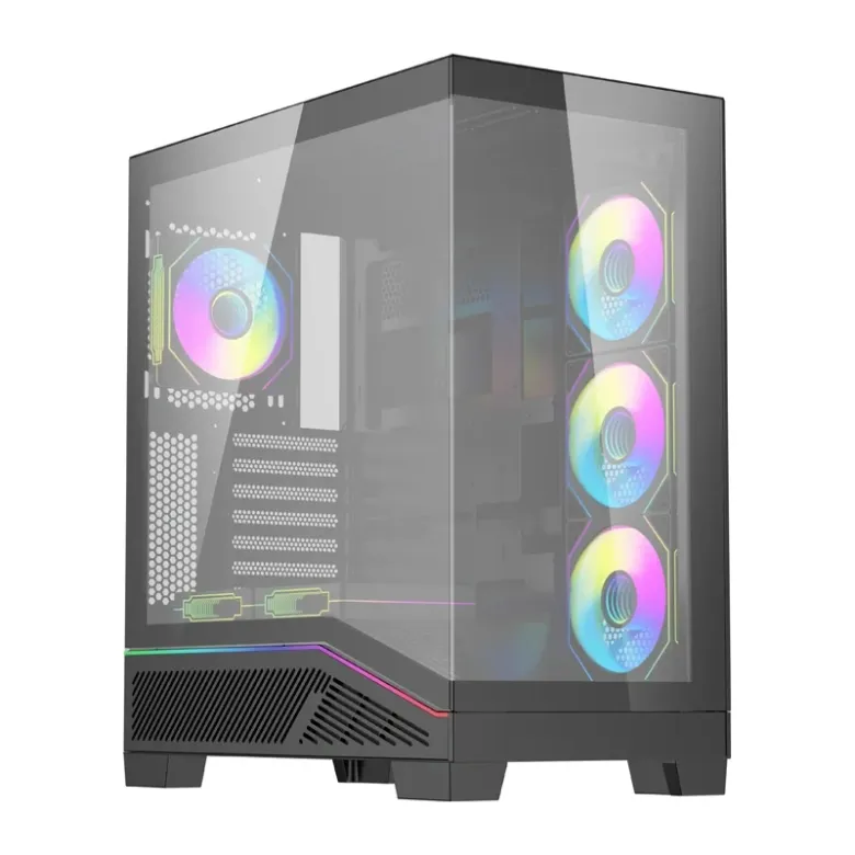 DarkFlash K430 számítógép-ház + 6 ventilátor (fekete)