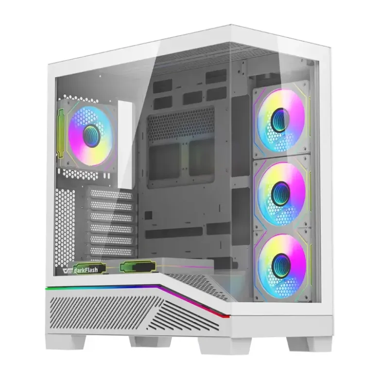 Darkflash K430 számítógép-ház + ventilátorok (fehér)