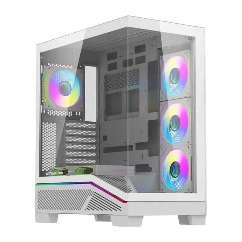 Darkflash K430 számítógép-ház + ventilátorok (fehér)