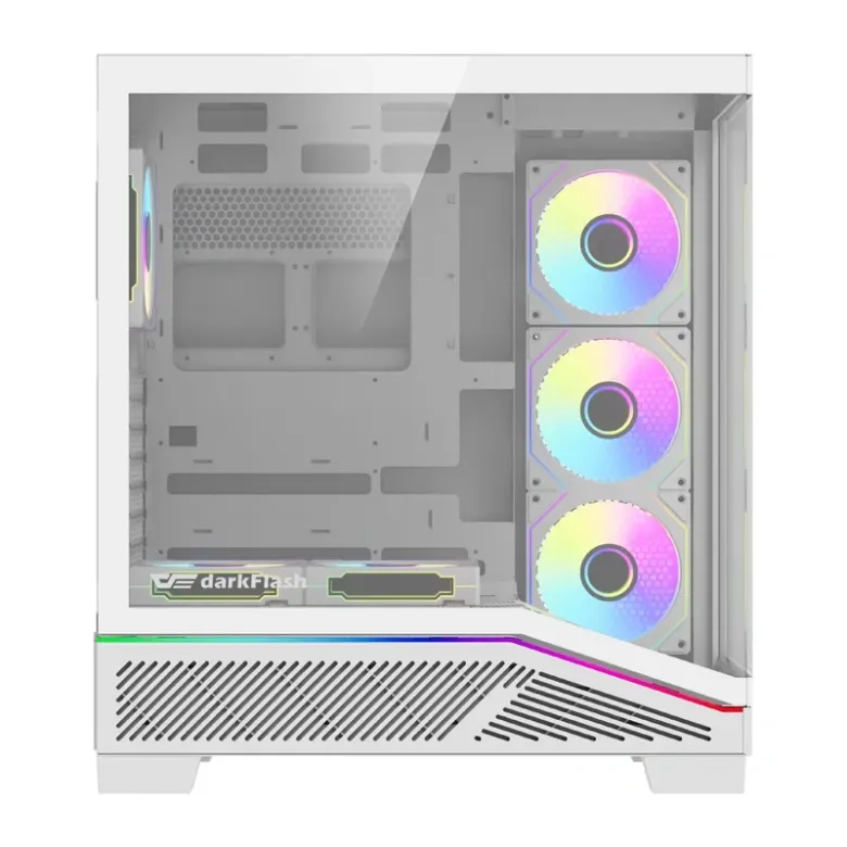 Darkflash K430 számítógép-ház + ventilátorok (fehér)