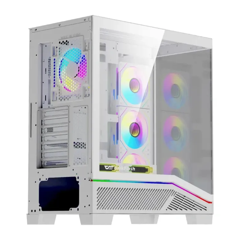 Darkflash K430 számítógép-ház + ventilátorok (fehér)