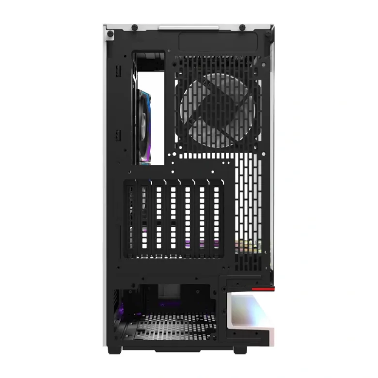 DarkFlash F1 ATX számítógép-ház + 6 ventilátor (fehér)