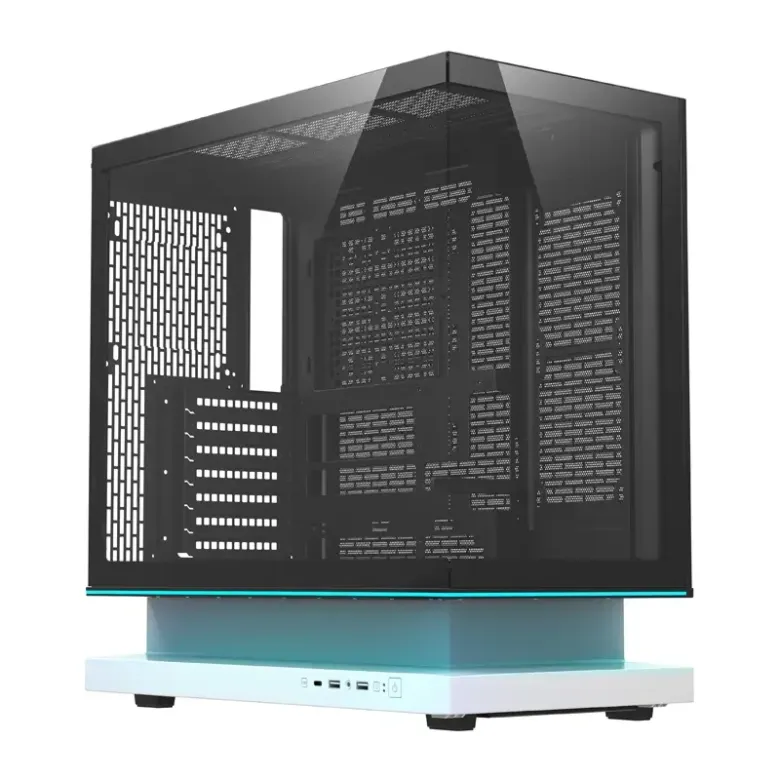 DarkFlash F1 ATX számítógép-ház + 6 ventilátor (fehér)