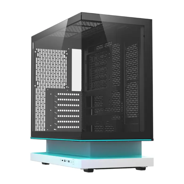 DarkFlash F1 ATX számítógép-ház + 6 ventilátor (fehér)