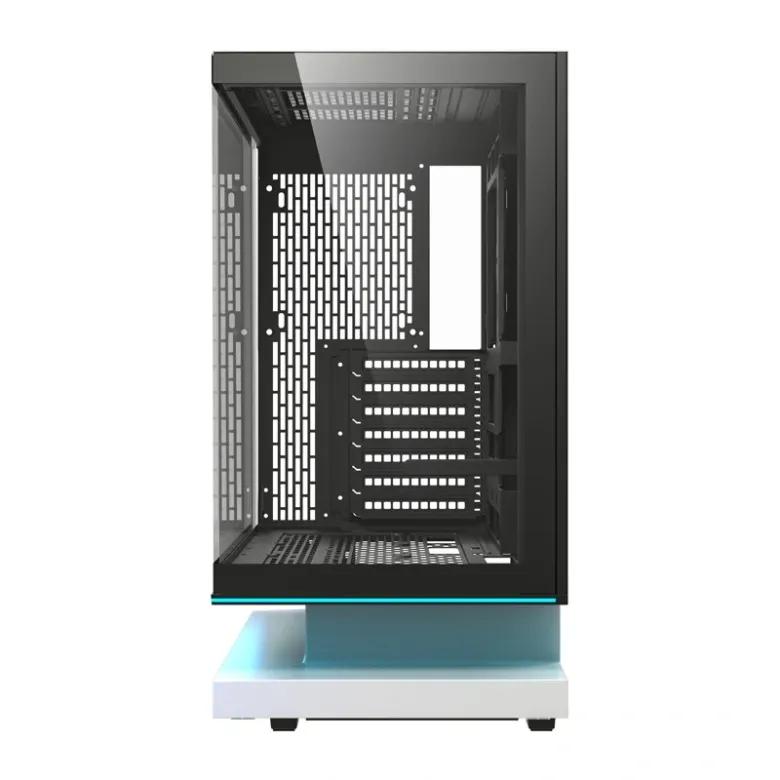 DarkFlash F1 ATX számítógép-ház + 6 ventilátor (fehér)