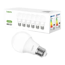 LED bulb LEPRO 100090-DW-EU-6 E27 A60 8.5W (60W) 806lm 6500K cool 180° 6pcs LED bulb LEPRO 100090-DW-EU-6 E27 A60 8.5W (60W) 806lm 6500K cool 180° 6pcs