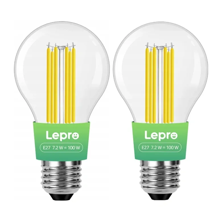 LED bulb LEPRO 100094-WW-EU-2 E27 Filament 7.2W (100W) 1521lm 2700K class A 2pcs
