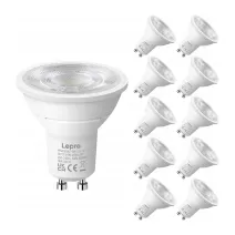LED bulb LEPRO 200082-DW-EU-10 GU10 3.6W 345lm 6500K 38° class E 10pcs LED bulb LEPRO 200082-DW-EU-10 GU10 3.6W 345lm 6500K 38° class E 10pcs