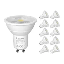 LED bulb LEPRO 200084-DW-EU-10 GU10 dimmable 4.5W 345lm 6500K 38° 10pcs LED bulb LEPRO 200084-DW-EU-10 GU10 dimmable 4.5W 345lm 6500K 38° 10pcs