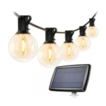 LEPRO PR440001-WW napelemes kerti fényfüzér, 7,62 m, alkonyatérzékelő, 4 üzemmód LEPRO PR440001-WW napelemes kerti fényfüzér, 7,62 m, alkonyatérzékelő, 4 üzemmód