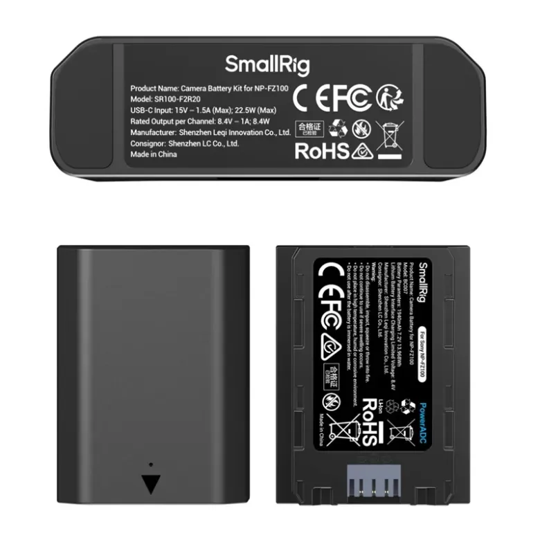 SMALLRIG NP-FZ100 kameratöltő