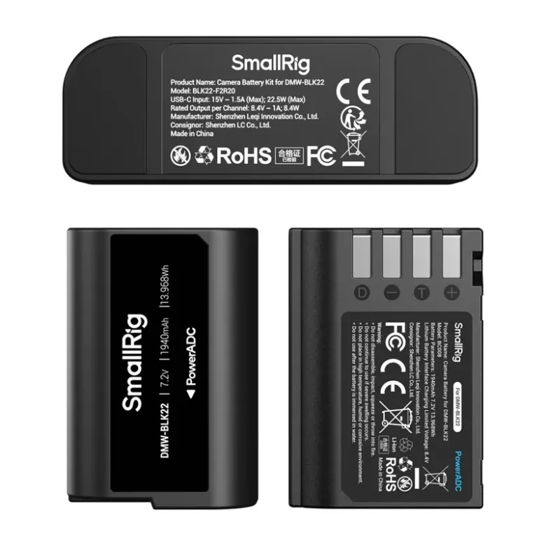 SMALLRIG DMW-BLK22 fényképezőgép-akkumulátor