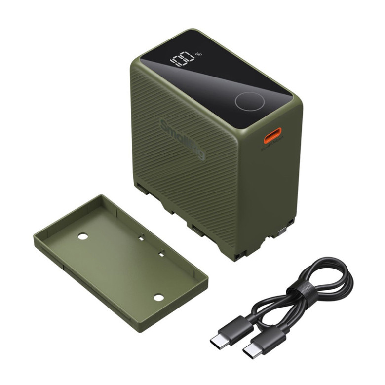 SMALLRIG NP-F970 kameratöltő (zöld)