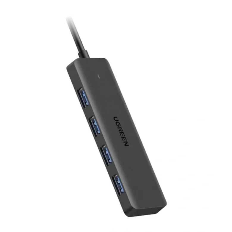 UGREEN CM219 4-portos USB-C–USB-A USB 3.2 Gen1 hub (fekete)