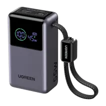 UGREEN PB727 10 000 mAh-s, 55 W-os USB + USB-C hordozható akkumulátor UGREEN PB727 10 000 mAh-s, 55 W-os USB + USB-C hordozható akkumulátor